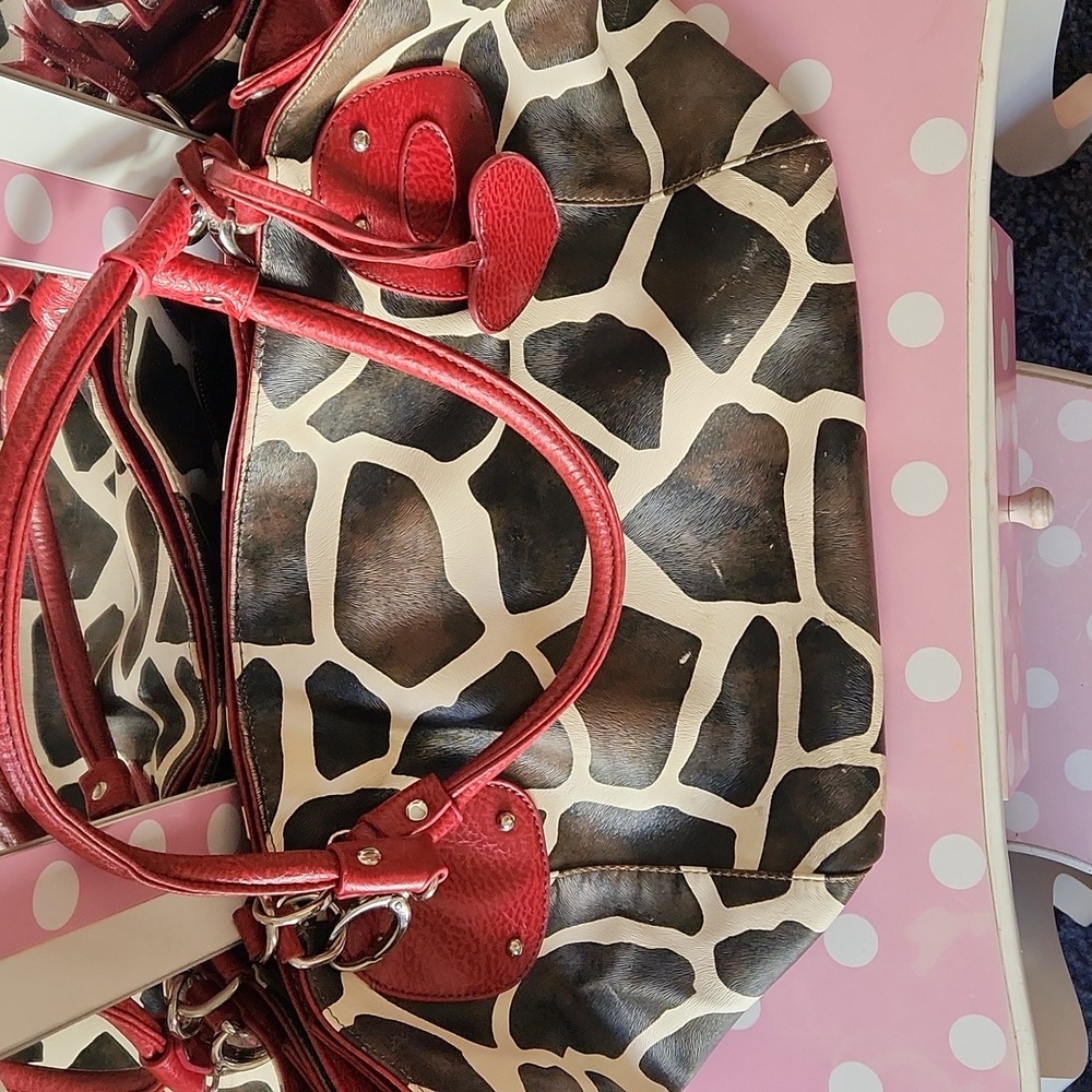 Xl giraffe print bag